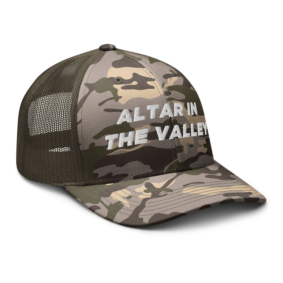 Thumbnail: Altar in the Valley Camo Foam Trucker Hat