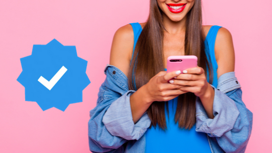 Pink Shark PR Blue Check Verified