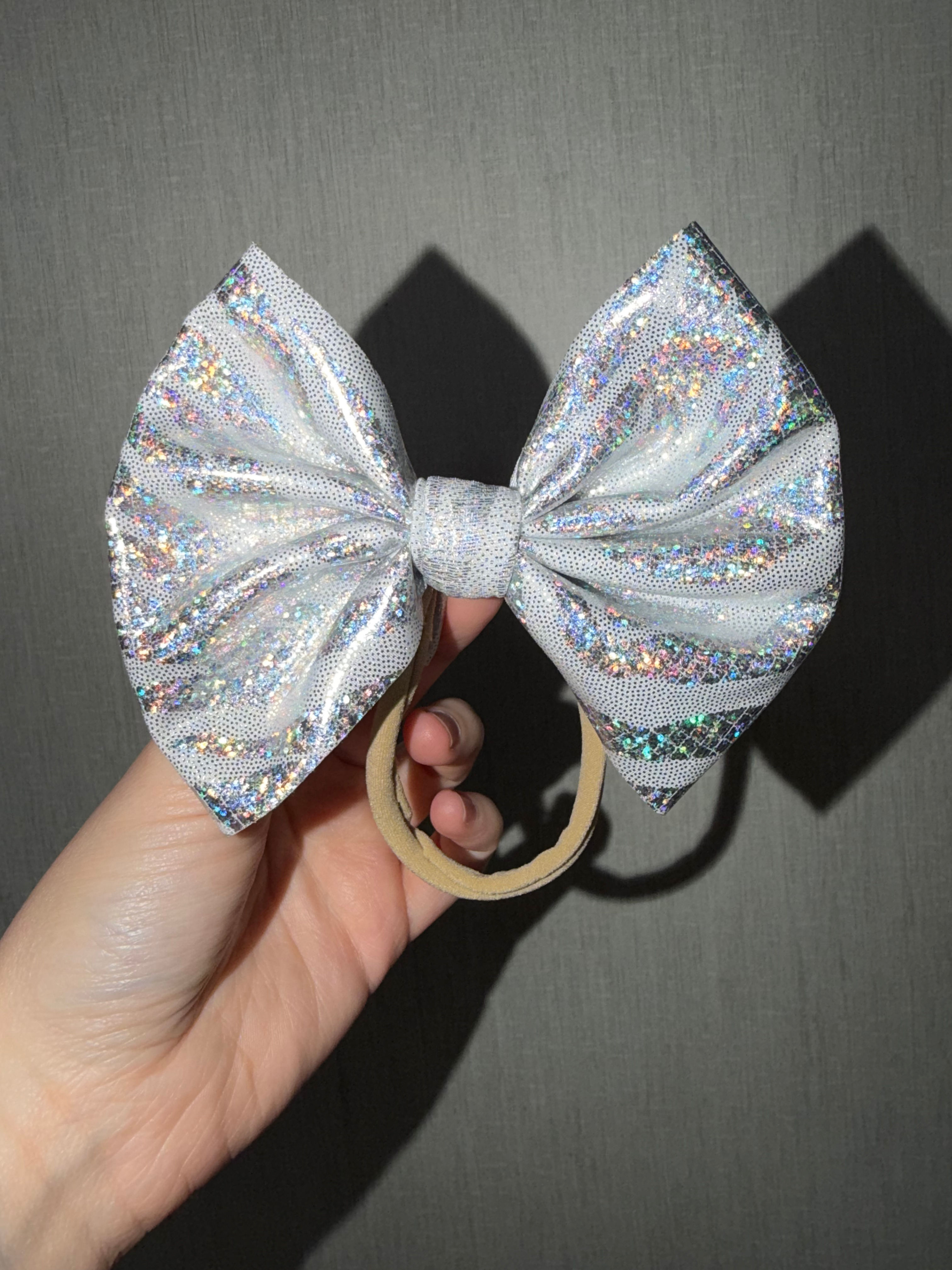 Glitter Zebra Holographic Nylon