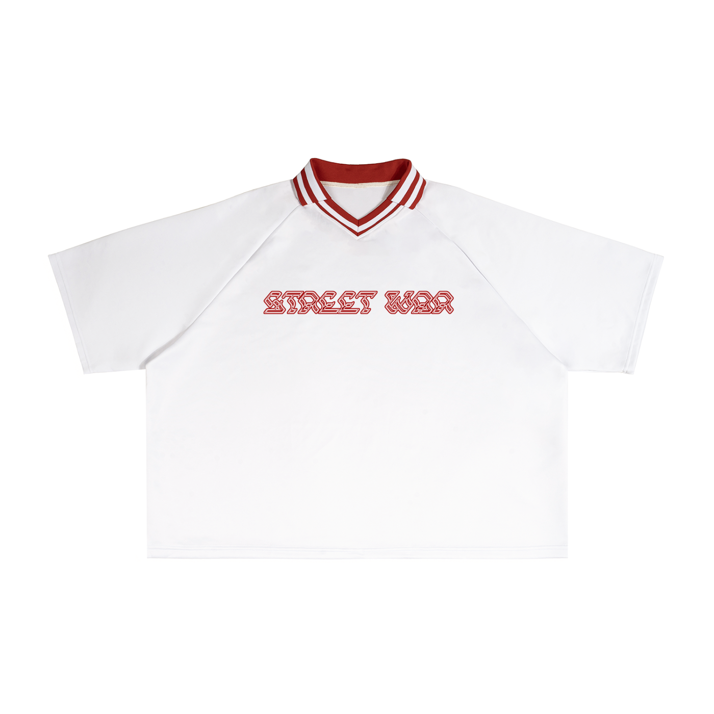 Street War Lapel Collar Boxy T-Shirt