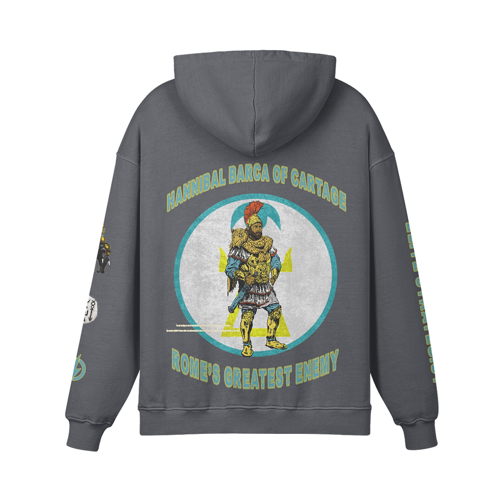 Street War Hannibal Barca of Carthage | Heavyweight Hoodie 