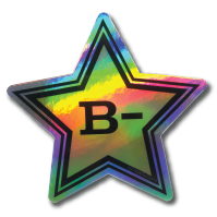 B Minus Sticker