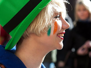Parade in honor of St. Patrick's Day