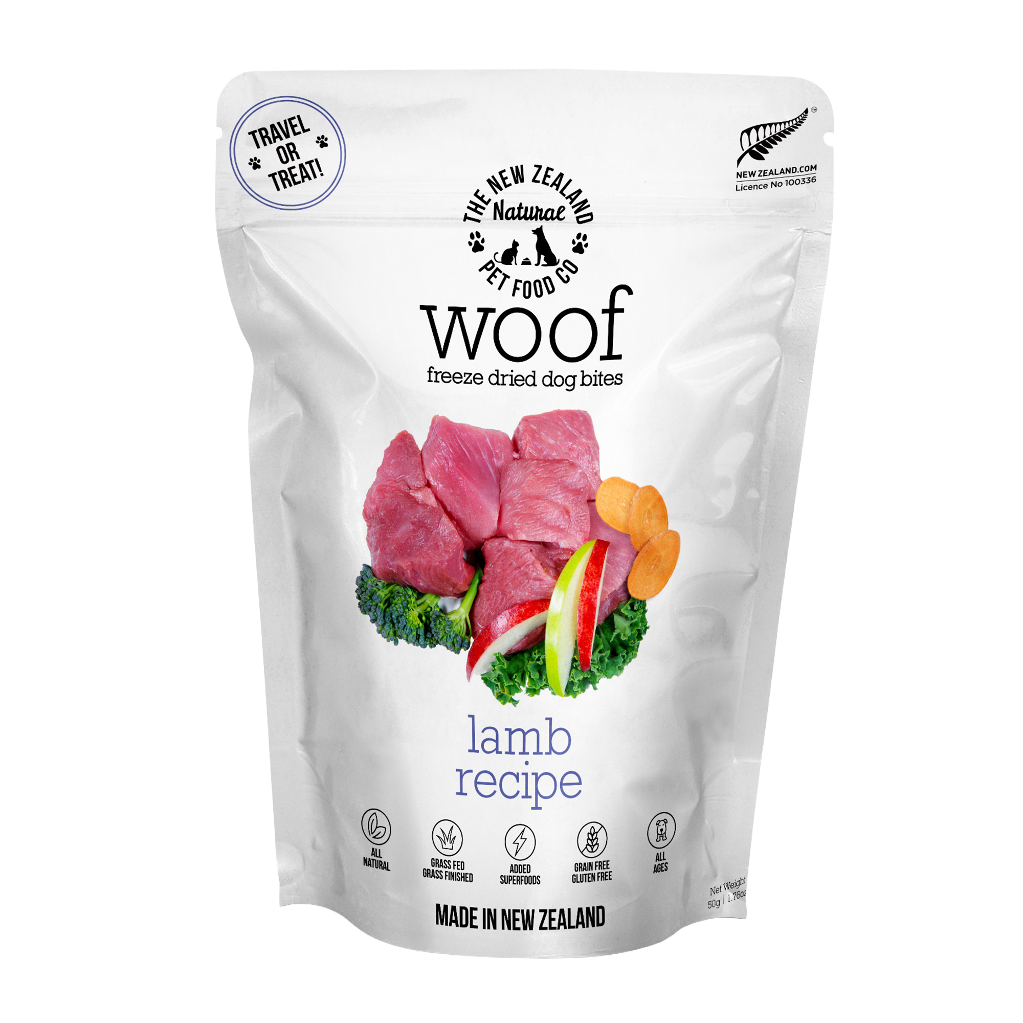 NZ Natural Woof Lamb 50g