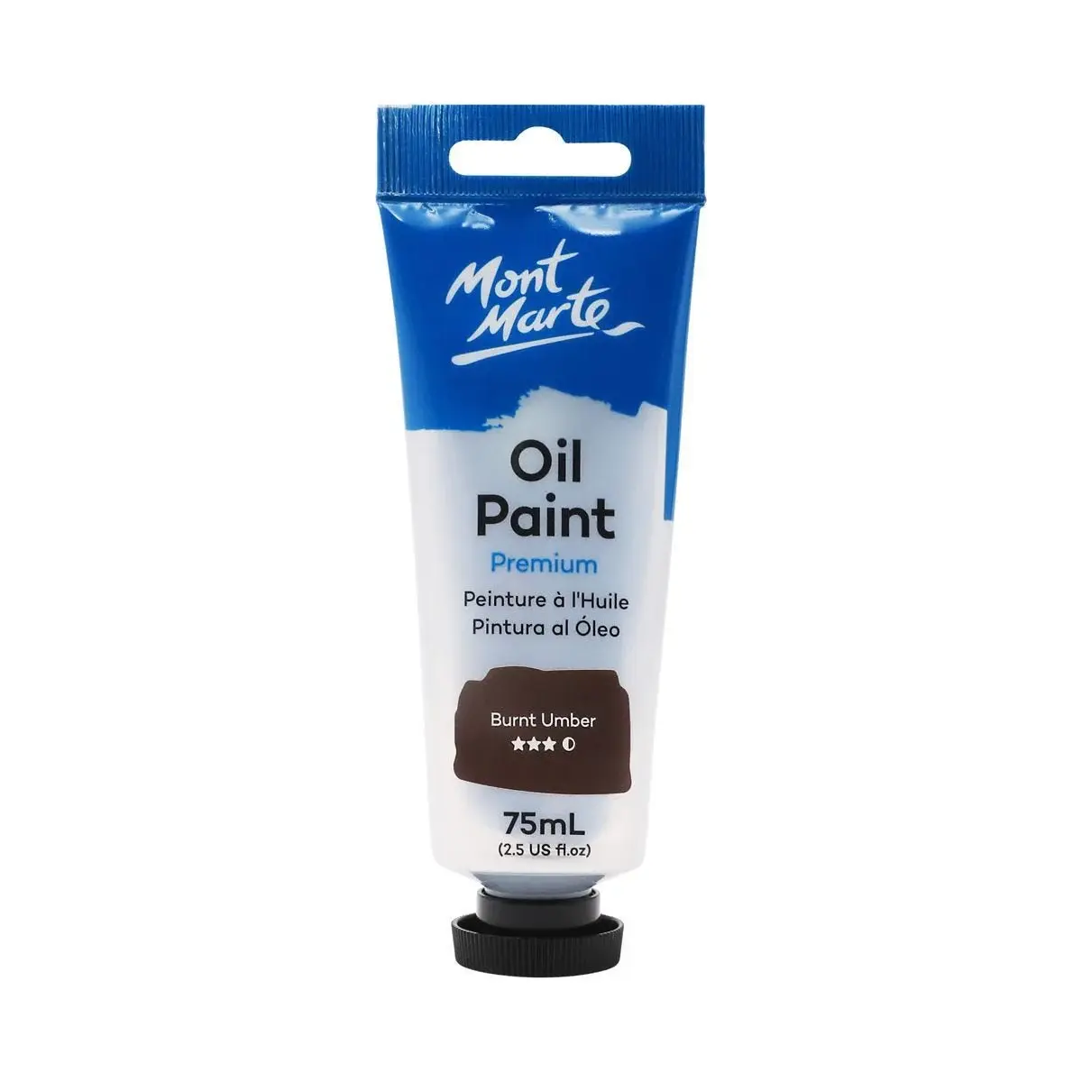 Oil Paint Premium 75ml (2.5 US fl.oz) Tube - Burnt Umber