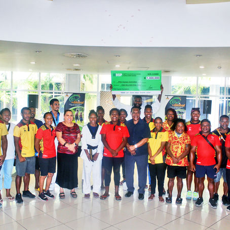 PNGSF Presents K1 million Incentive to Team PNG Athletes