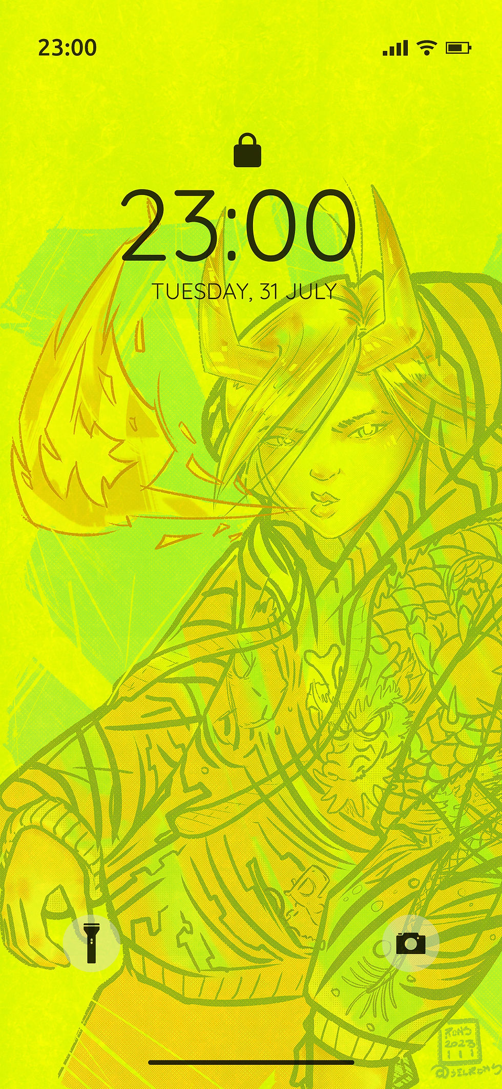Thumbnail: Devilish in green wallpaper