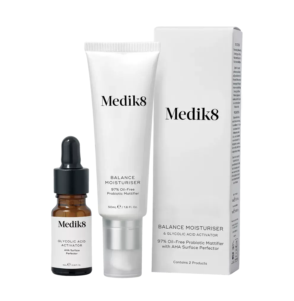 Balance Moisturiser with Glycolic Acid Activator