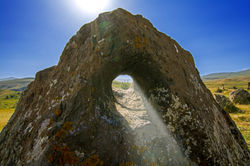 Ancient observatory called Zorats Karer or Karahunj, known as Armenian Stonehenge