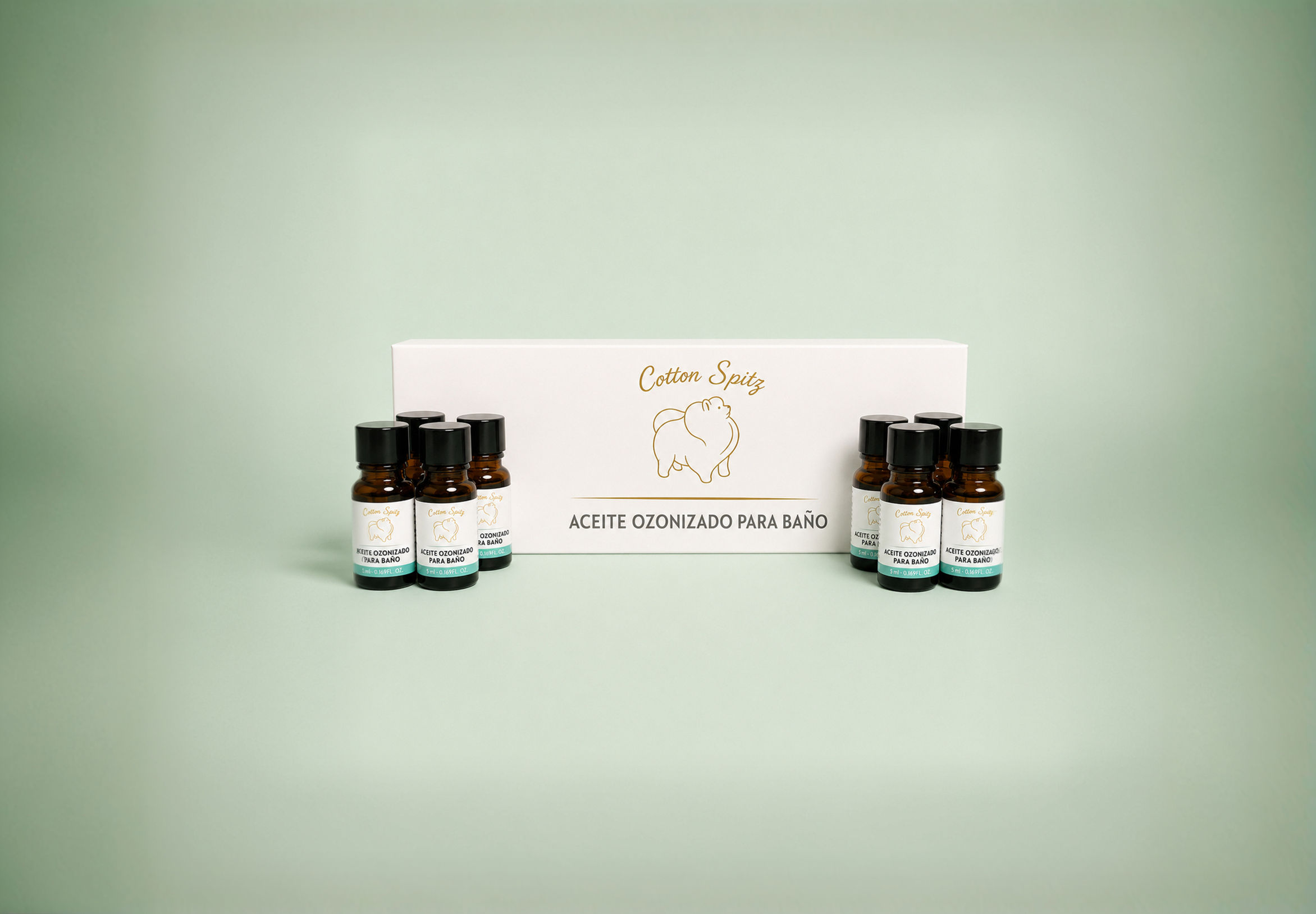 Aceite Ozonizado Para Baño Pack 8- 5ml -40ML