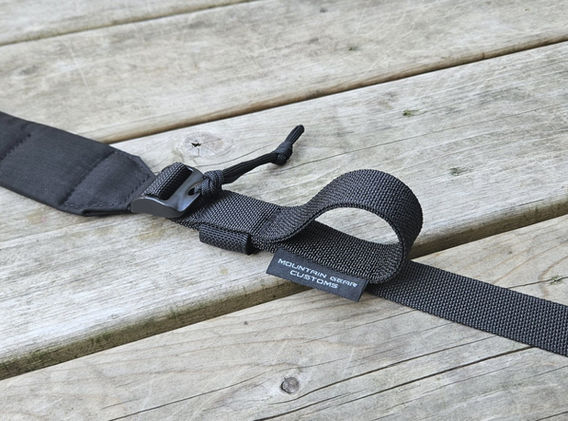 2 point padded sling black with quick adjust and plastic hardware