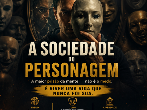 A Sociedade do Personagem A maior prisão da mente não é o medo. É viver uma vida que nunca foi sua.