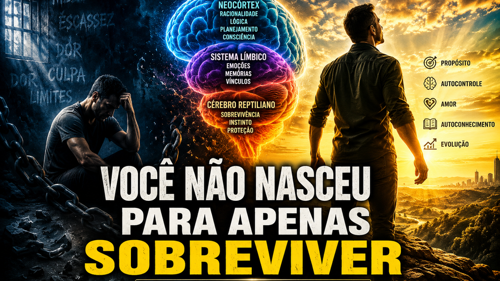 Sobreviver é um instinto. Viver é uma escolha consciente.