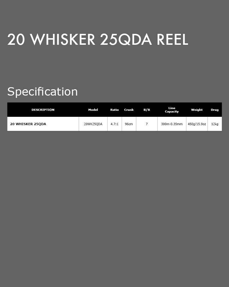 Miniature : 20 WHISKER 25 QDA