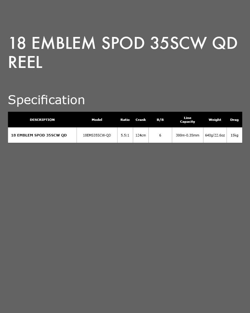 Miniaturbild: 18 EMBLEM SPOD 35 SCW QD