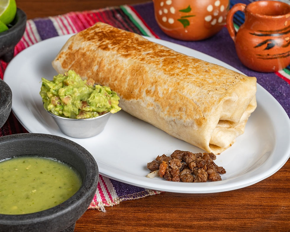 Autentica Taqueria Steak Burrito