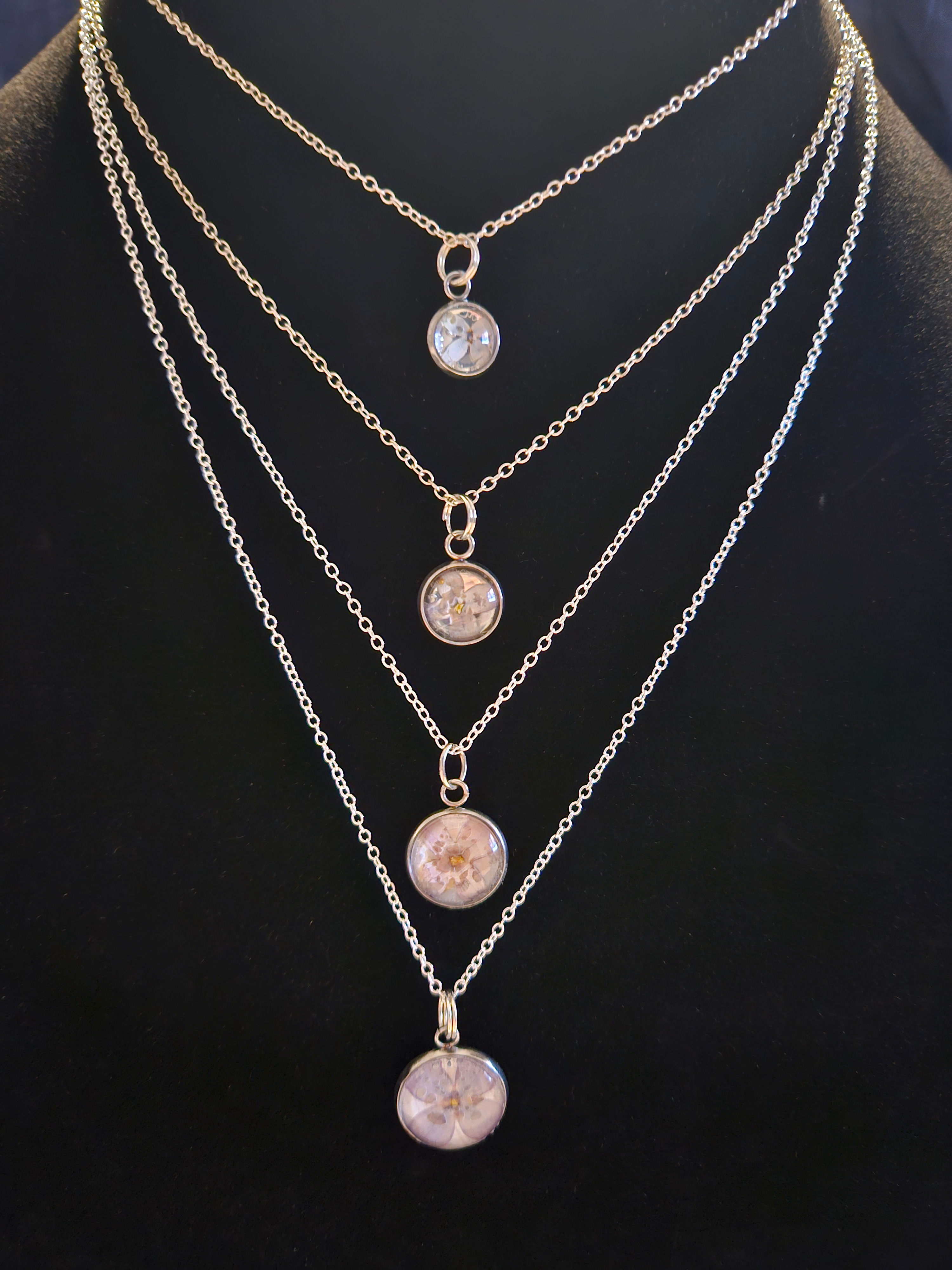 Small Silver Circle Necklace