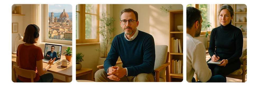 parlando con lo psicologo