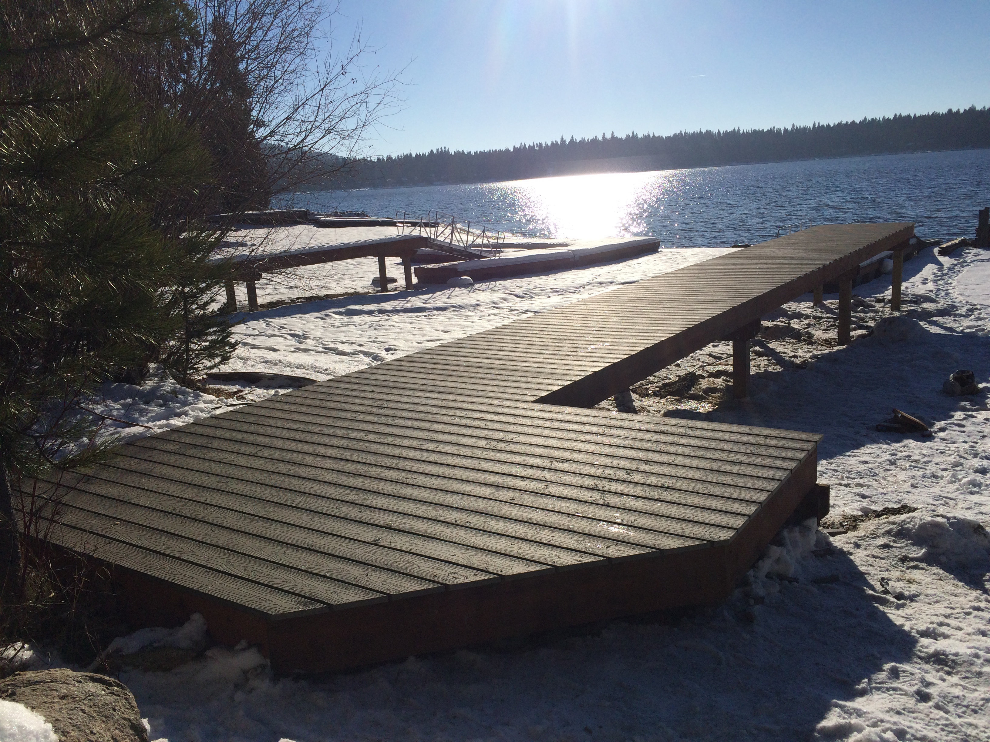 Docks during winter storage