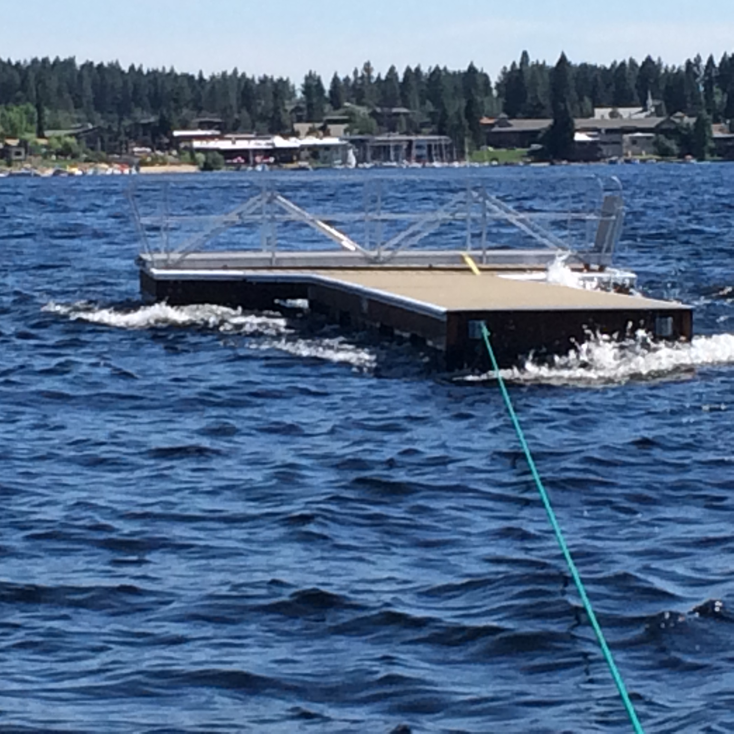 Removing dock for season