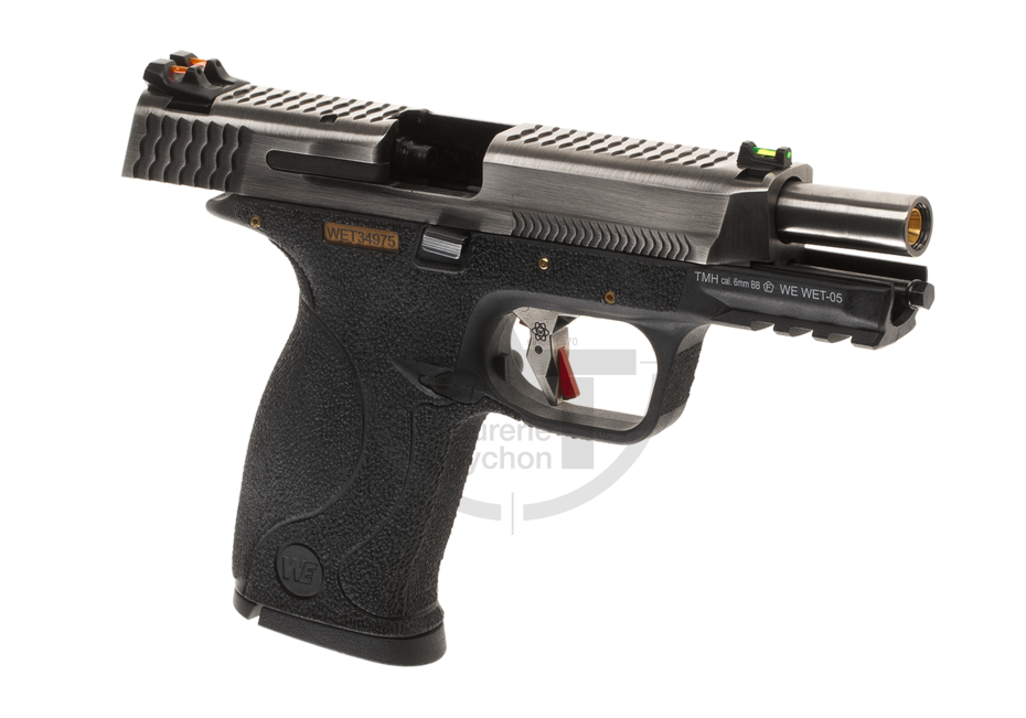 Thumbnail: MP 9 WET-05 SV Silver Barrel Metal Version GBB WE
