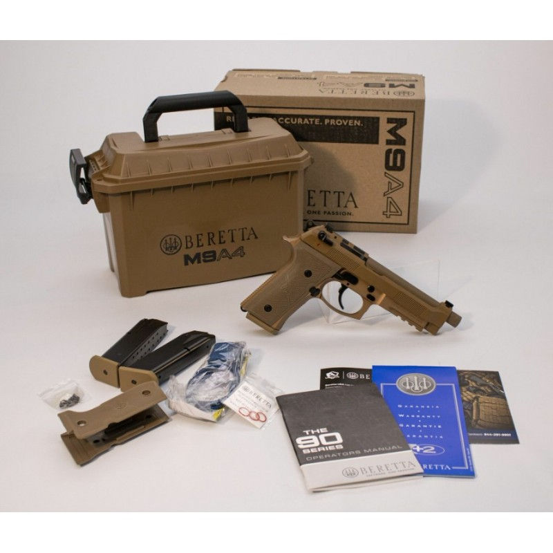 Beretta USA - M9A4 FDE 9x19 18-Rd - incl. 3  magazine