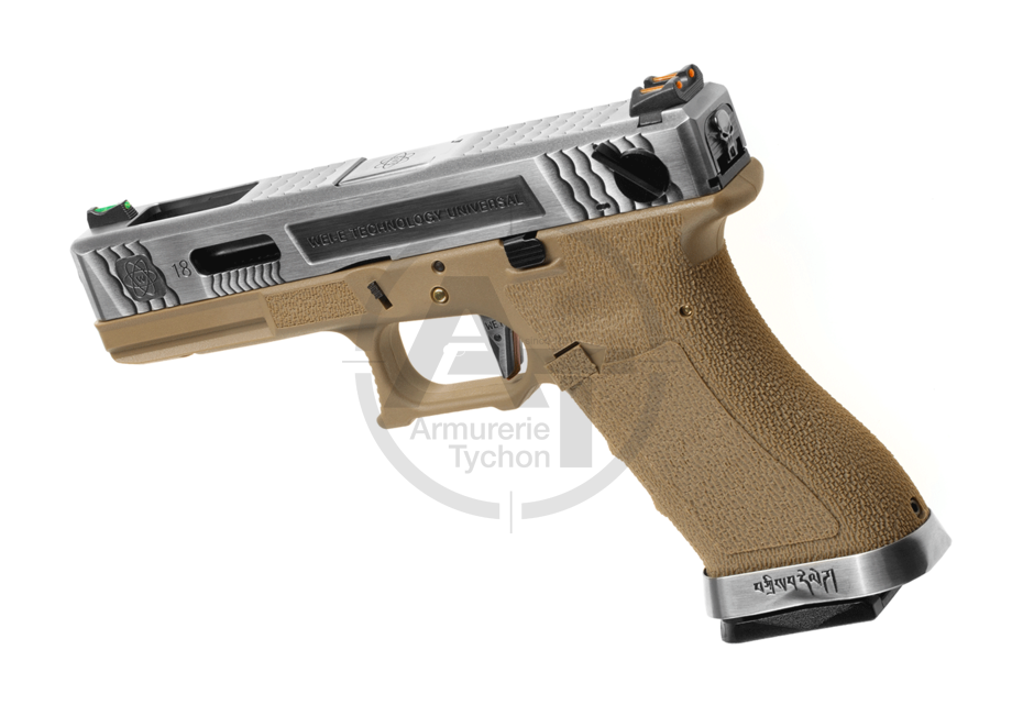 Miniature : G-Force 18C SV Silver Barrel Metal Version GBB WE