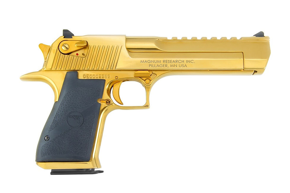 Desert Eagle 24K doré GOLD cal.50AE 6" DE50TG
