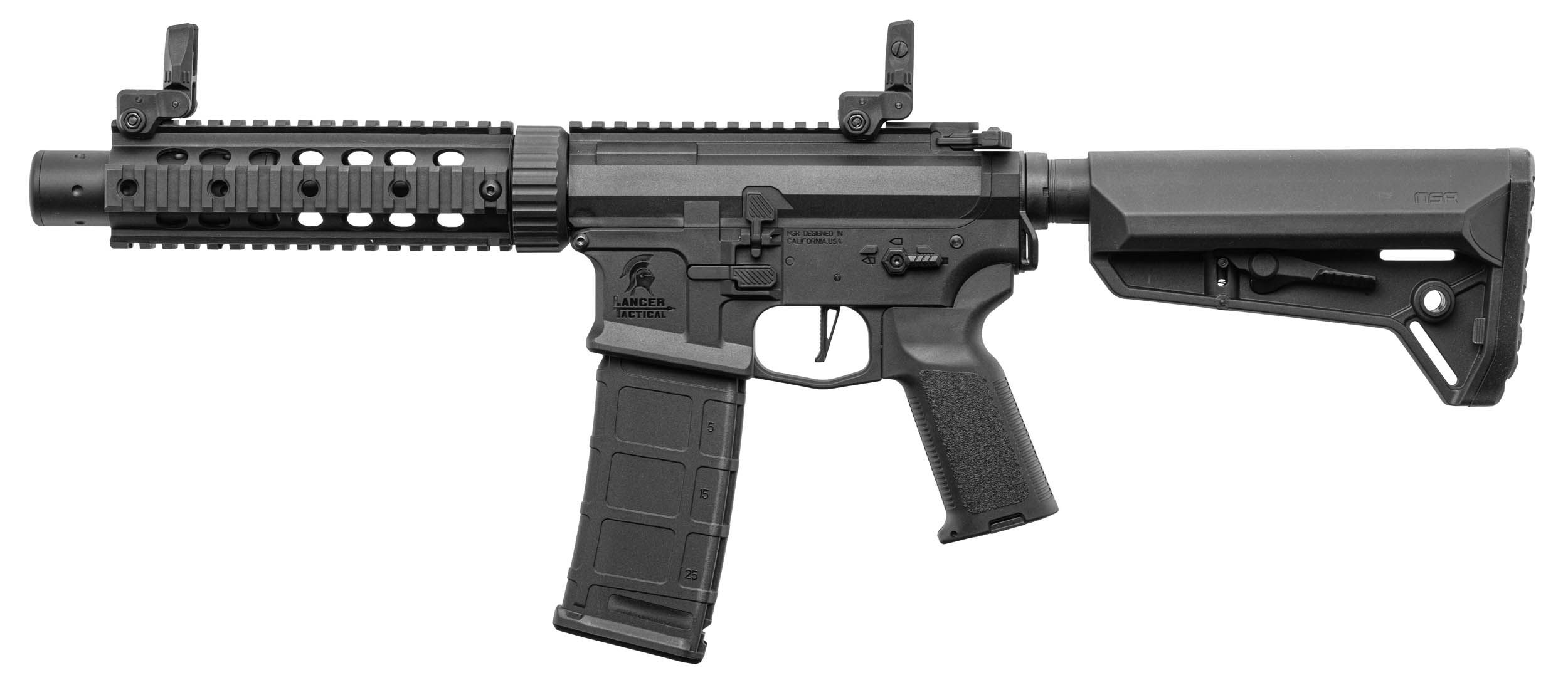 Lancer Tactical AEG LT-15 GEN2 PDW-S NSR noire