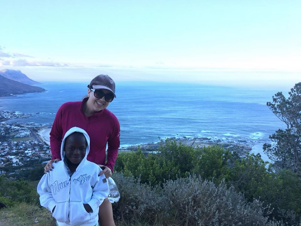 President Naomi Baldwin with Student Frankie