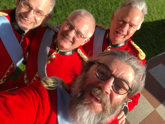 With London Heritage Brass (Tony Adie, Chris Bolland, Chris Howlings) at the Royal Holloway Graduations ‘22