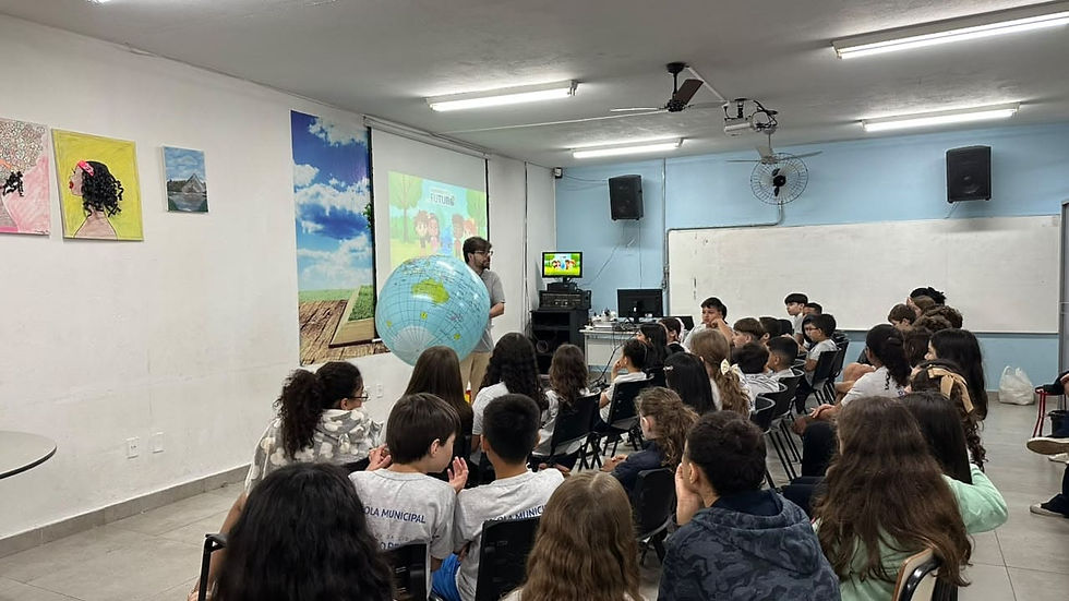 Alunos da EMEF Vereador José Delibo - Foto: GS Inima Ambient