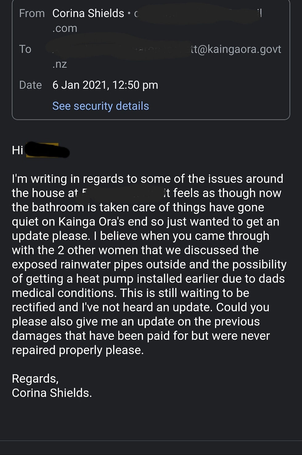 An open letter to Jacinda Ardern, Megan Woods and Poto Williams.