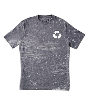Grungy Grey Print T-Shirt 