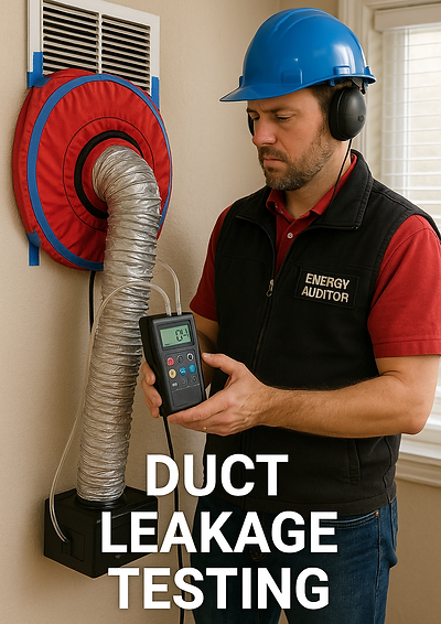Duct Test by Energy Auditor