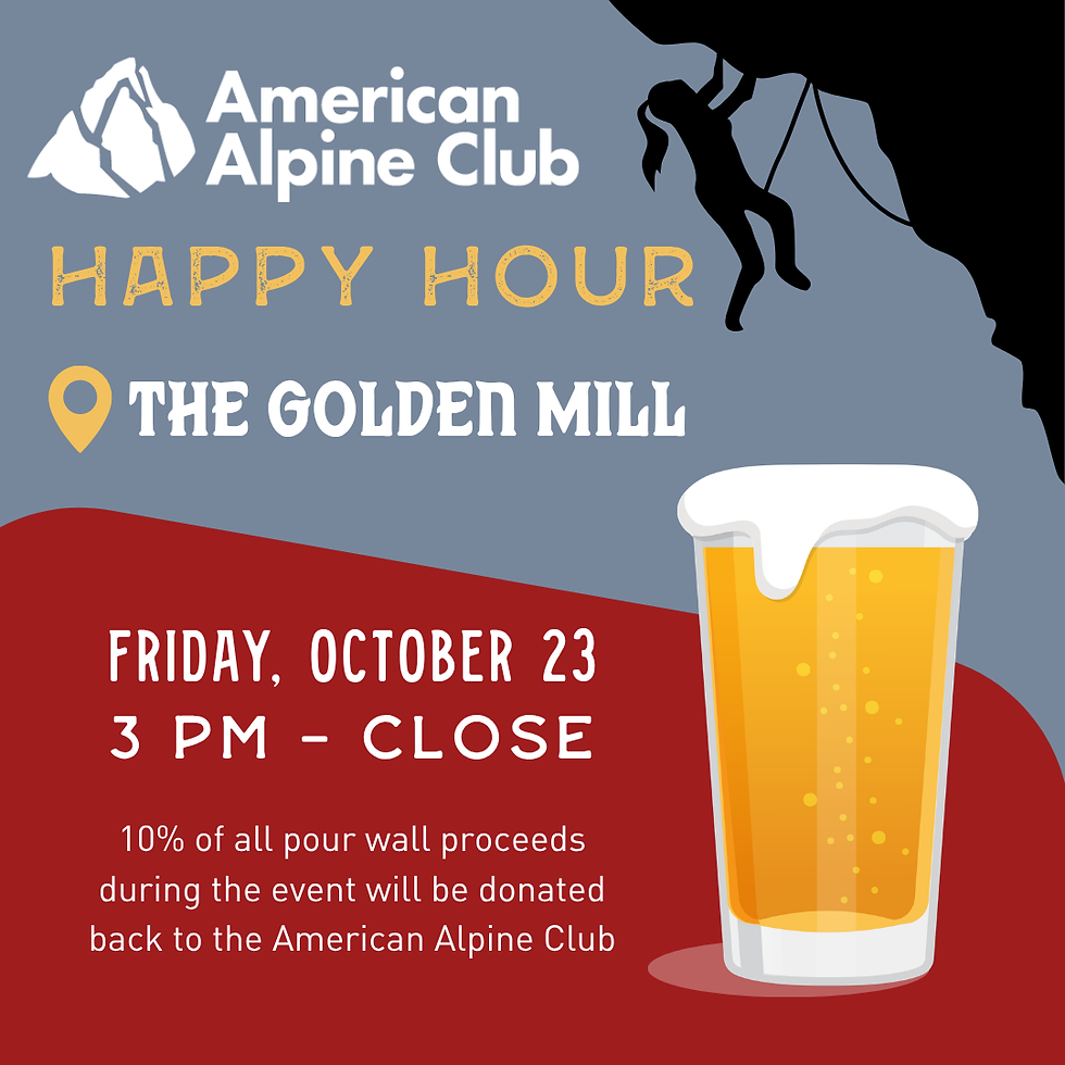 American Alpine Club Happy Hour at The Golden Mill