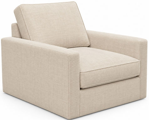 NCR Handcrafted Furniture Swivel Chair Upholstered In Hickory NC. 