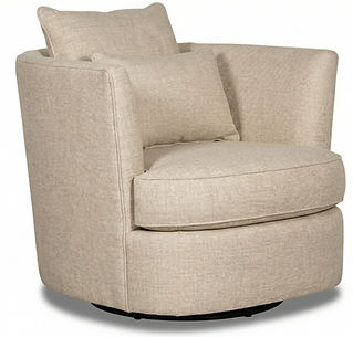 NCR Handcrafted Furniture Upholstered Swivel Chair