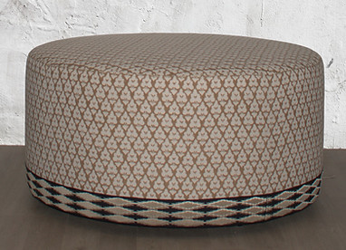 NCR Handcrafted Furniture Upholstered Ottoman