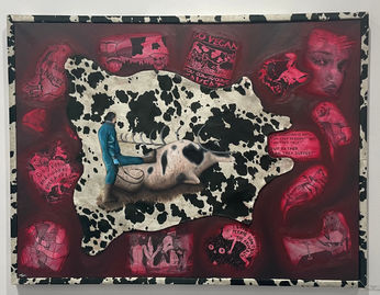 Do They Suffer? 2025, mixed media