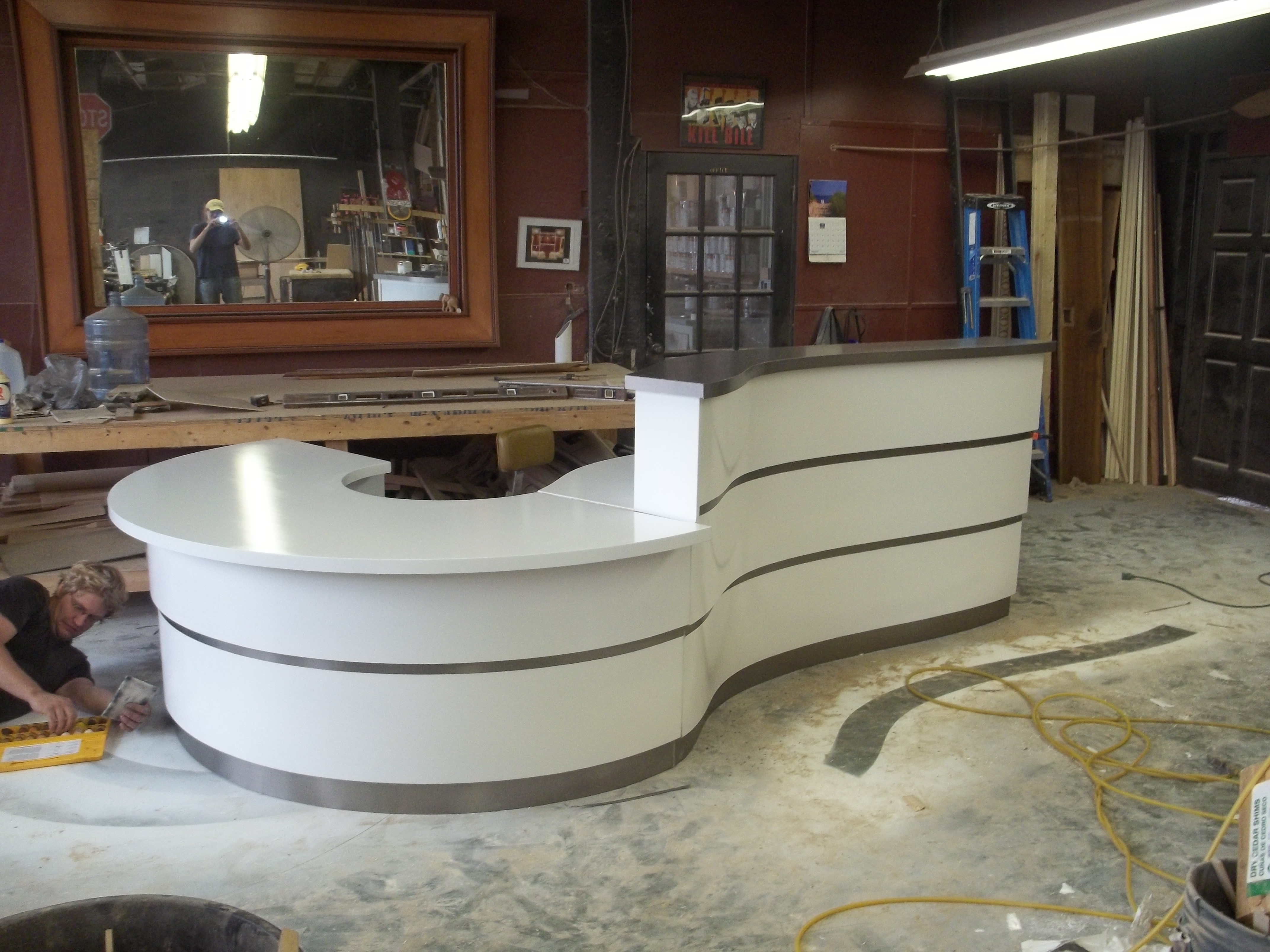 Reception desk for clinc