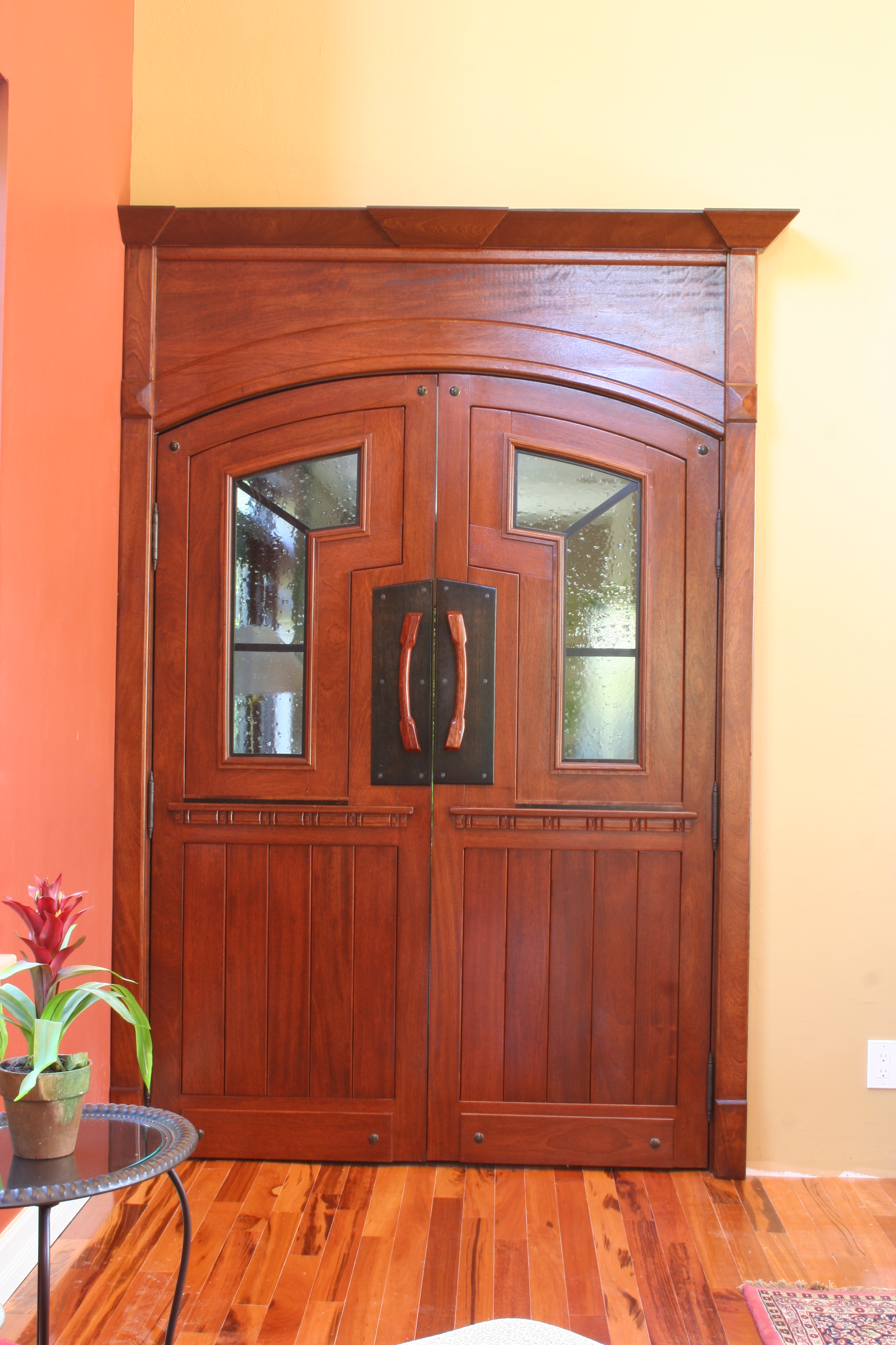Brazilian Cherry custom doors