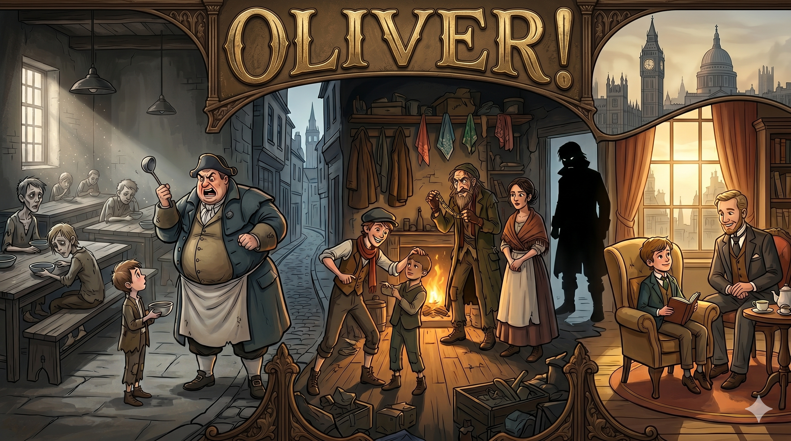 Oliver - Ages 8 to 12.