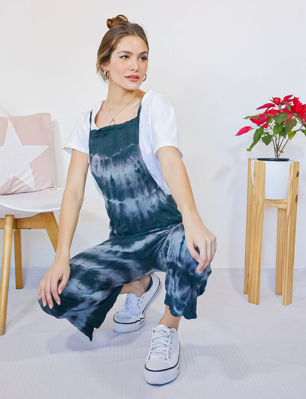 Miniatura: Mono MODAL SIN LYCRA  Batik en Gris/Verde