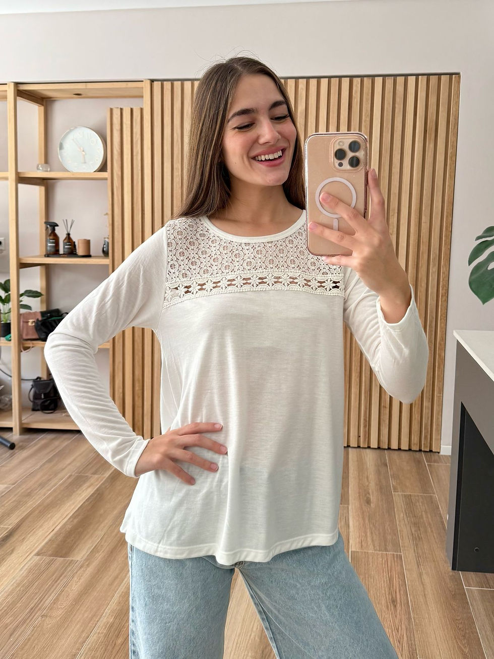 Miniatura: Canesu encaje Gerbera