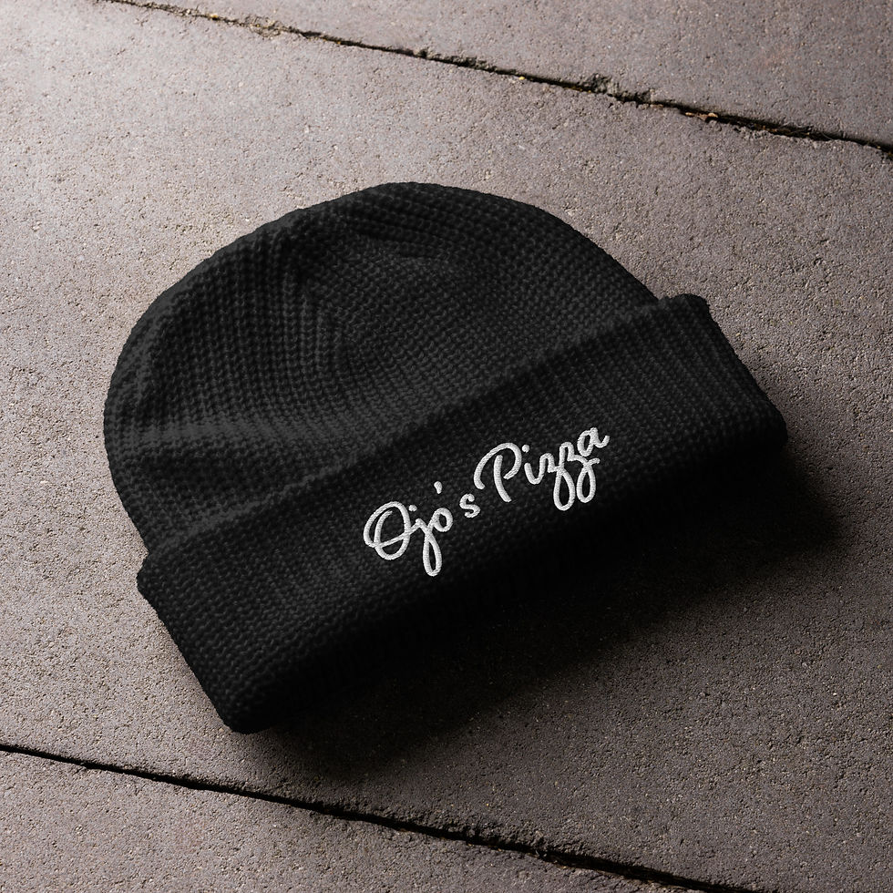 Thumbnail: Ojo's script beanie