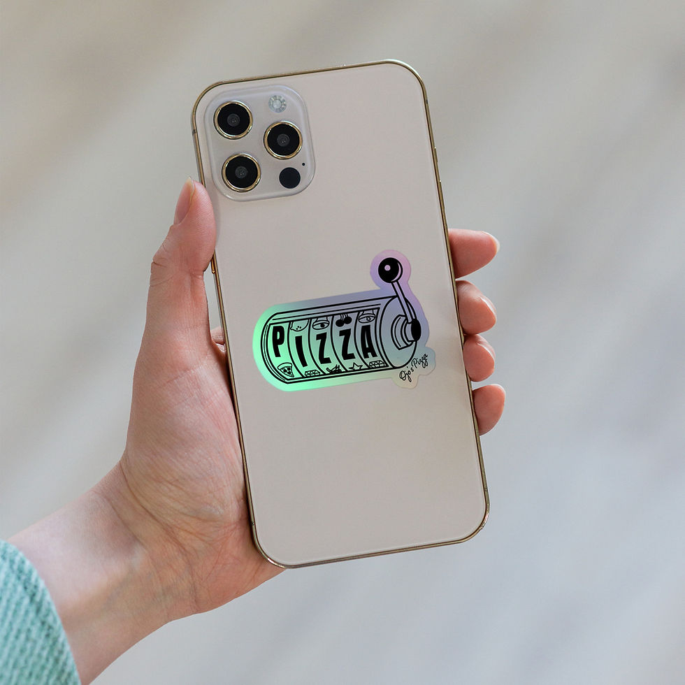 Thumbnail: Holographic Pizza Slot stickers