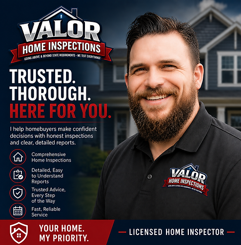 Certified home inspector from Valor Home Inspections serving Northern Kentucky and Indiana