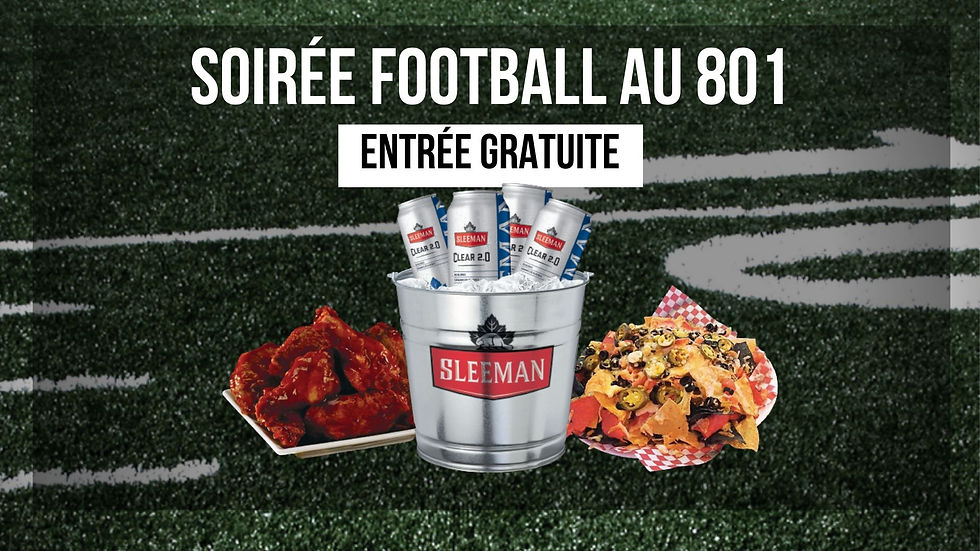 Soirée football au 801