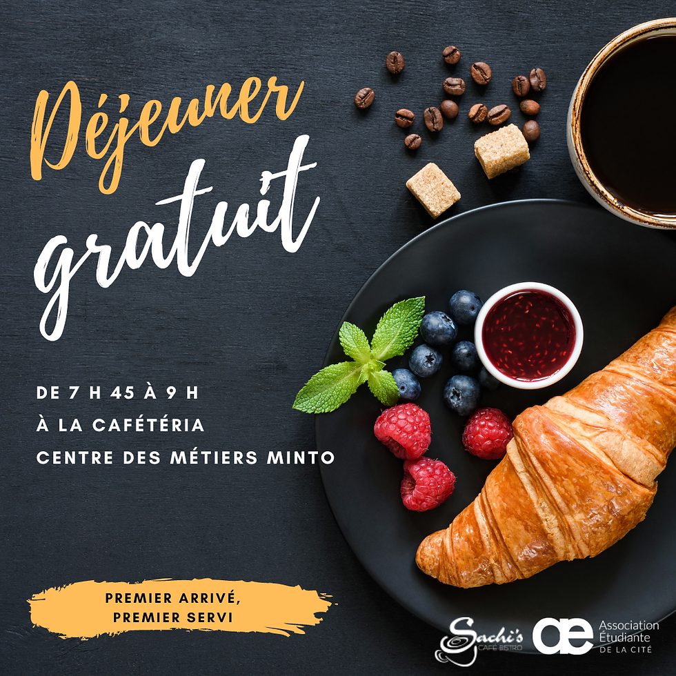 DĂ©jeuner gratuit đ„ - campus d'OrlĂ©ans